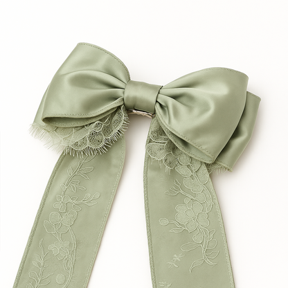 Baib Bow in Olive