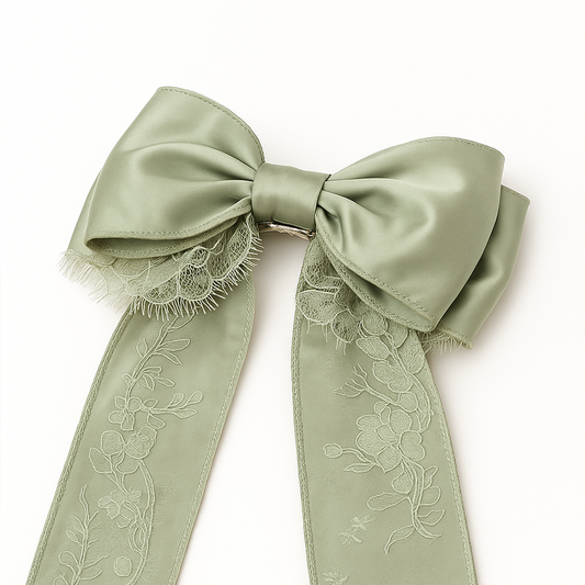 Baib Bow in Olive