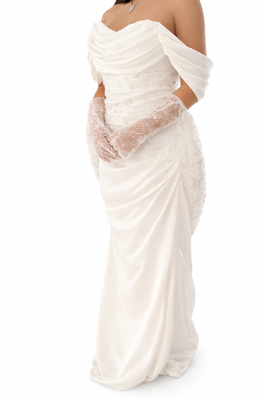 Baib 14 Fancy White Dress