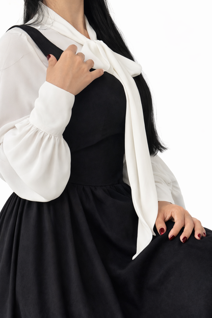Baib 8  White & Black Dress