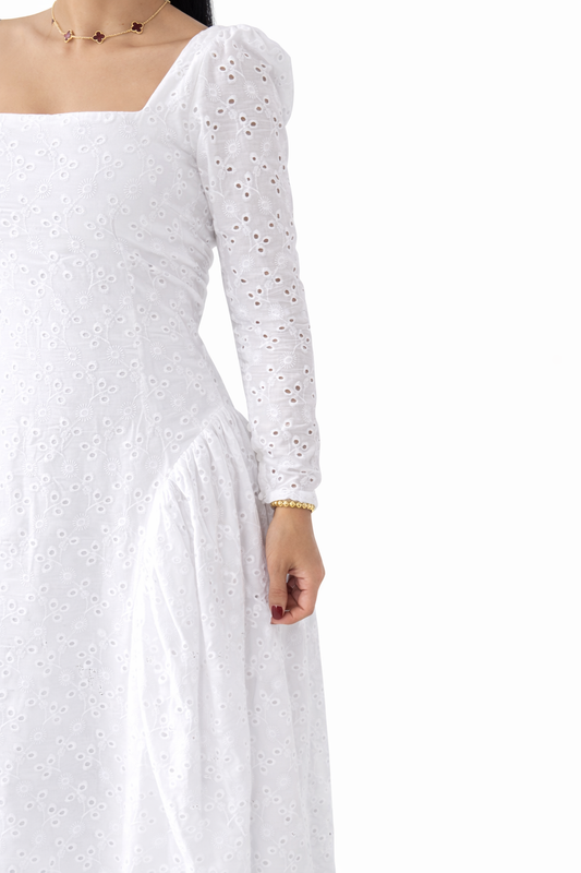 Baib 9  White Dress
